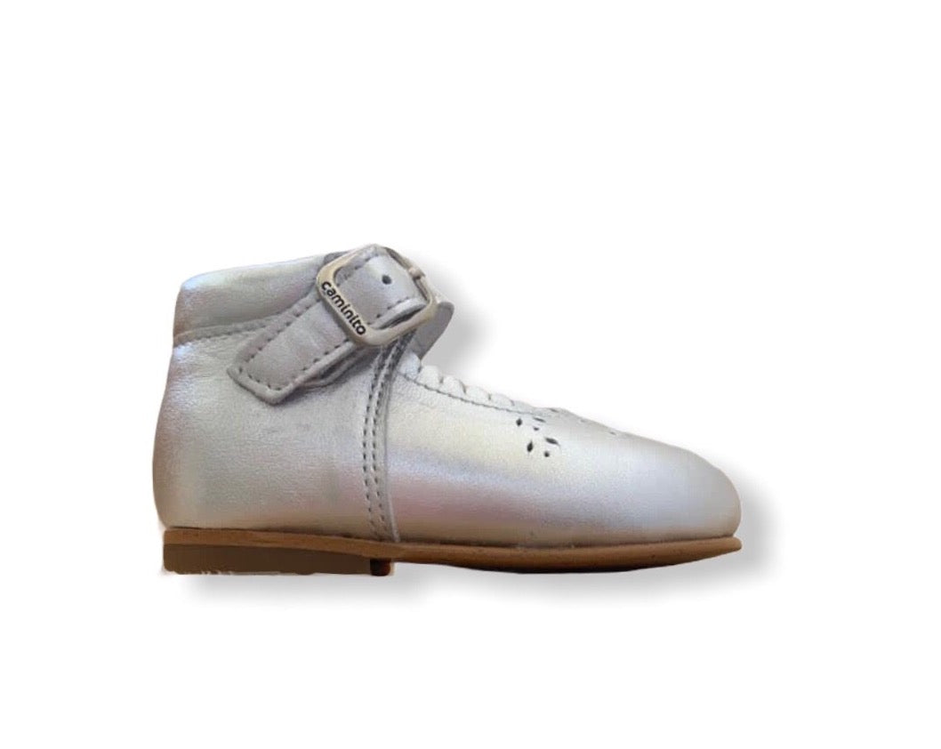 Silver infant dress shoes sale