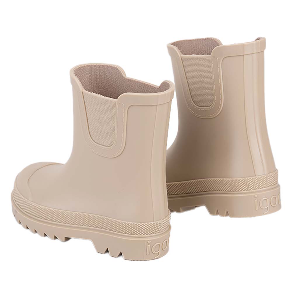 Igor Unisex Beige Tokio Short Elastic Gusset Rain Boot