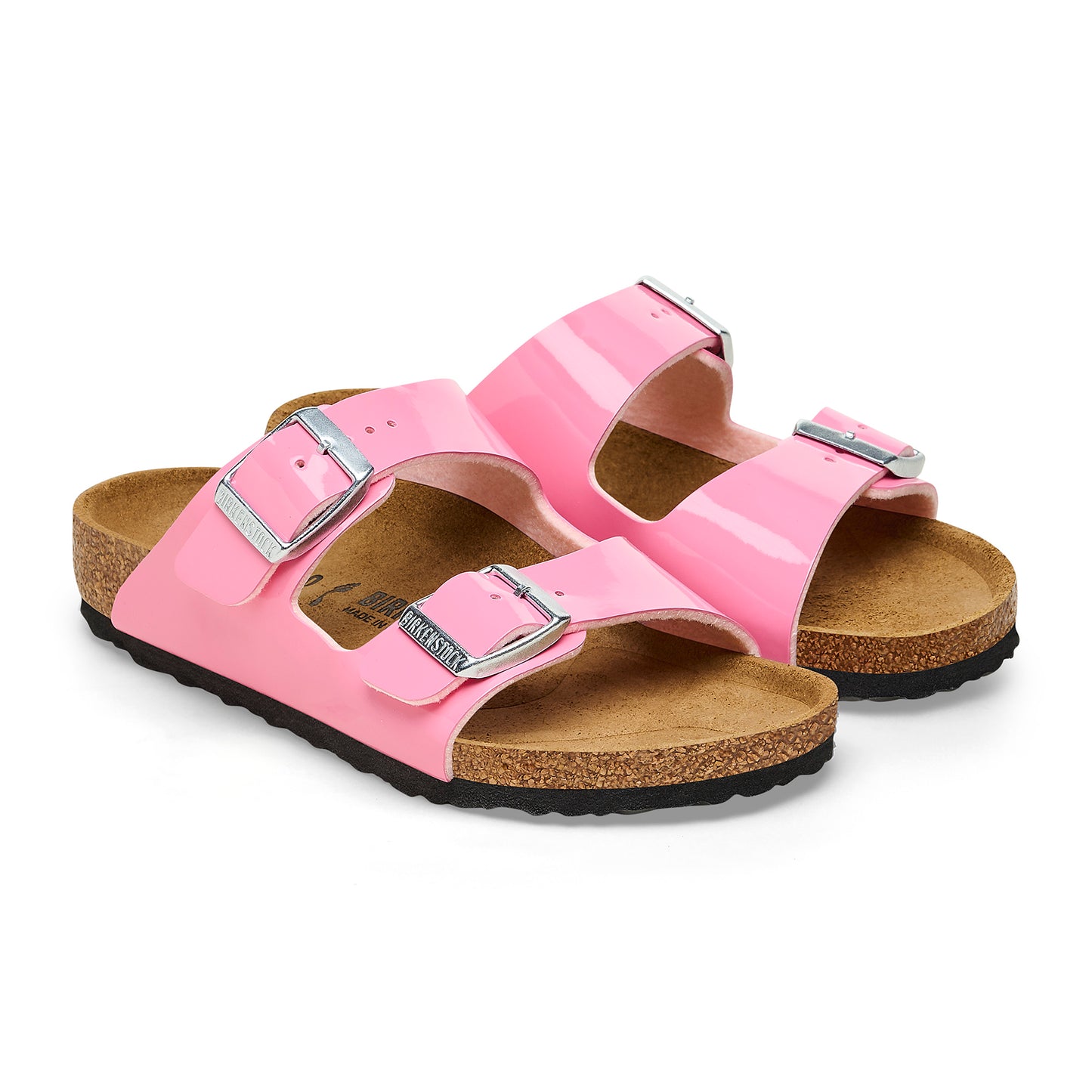 Birkenstock Girl's Candy Pink Patent Arizona Sandals