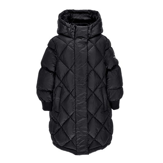 Monnalisa Girl's Black Long Padded Jacket