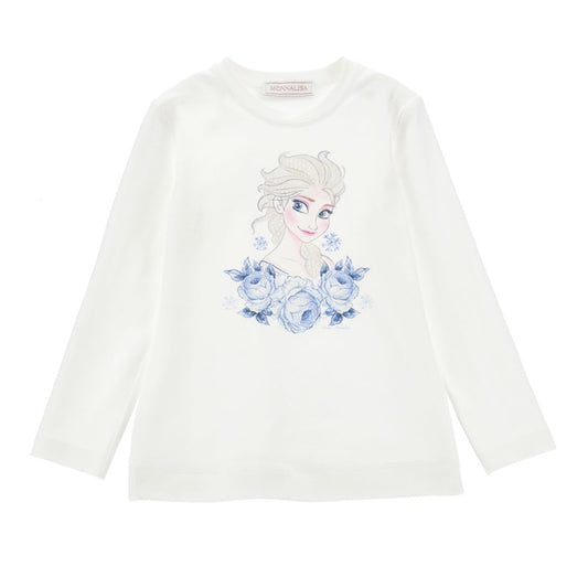 Monnalisa Girl's Panna Frozen Cotton T-Shirt