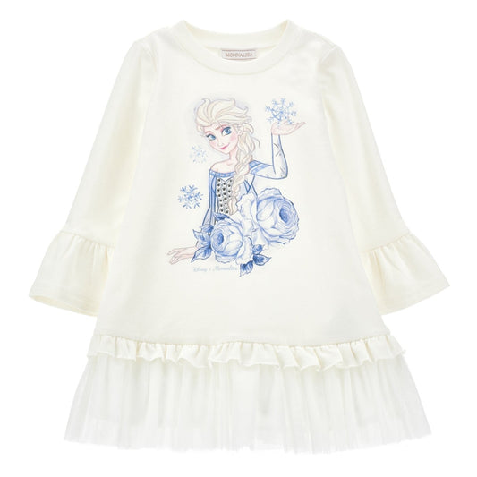 Monnalisa Girl's Panna Frozen Sweatshirt Dress