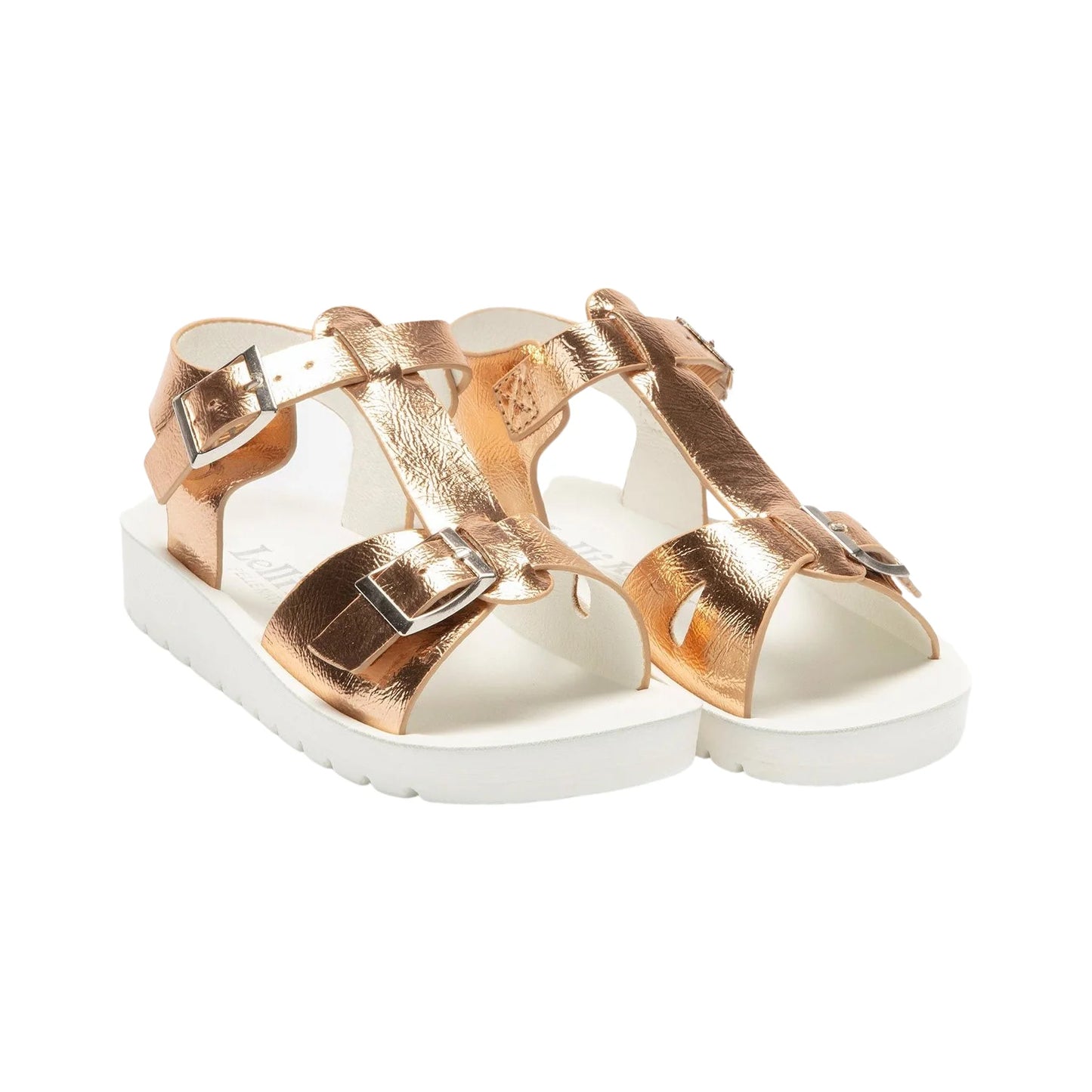 Lelli Kelly Girl's Gold Agata Metallic Buckle Sandals