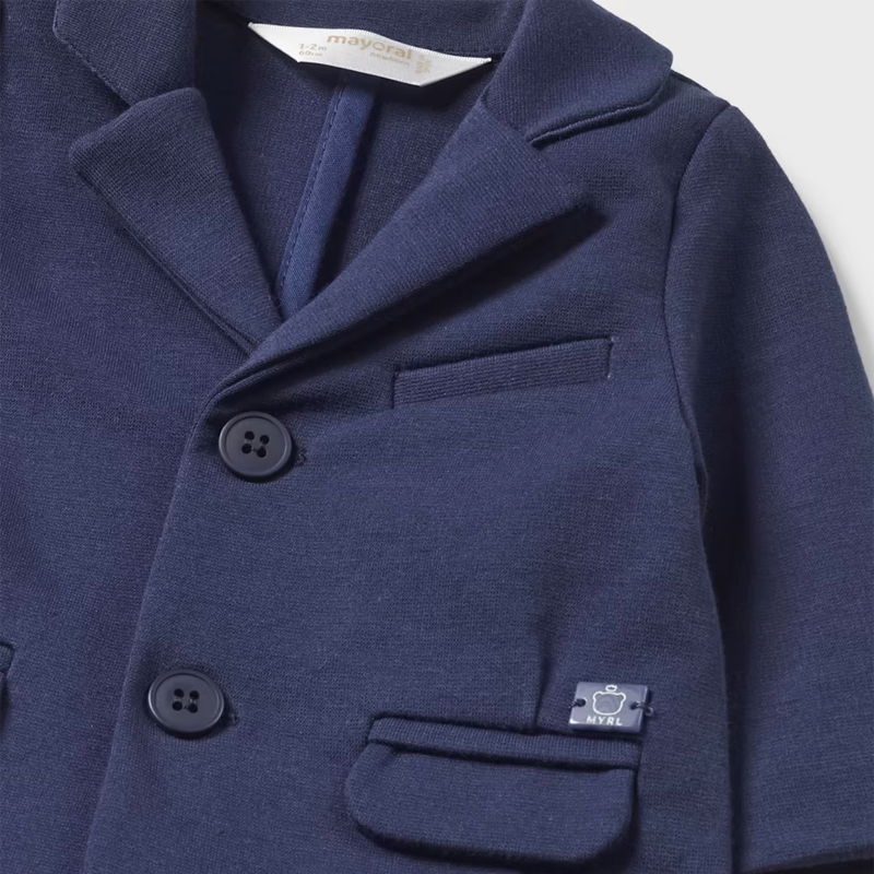 Mayoral Baby Boy's Navy Ponte Roma Fabric Jacket