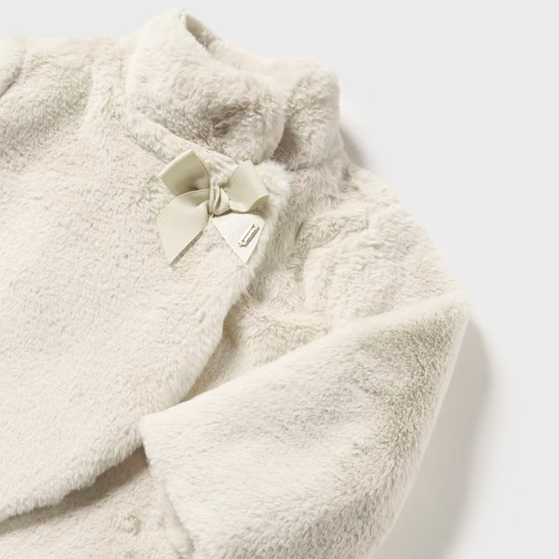 Mayoral Baby Girl's Chickpea Fur Coat