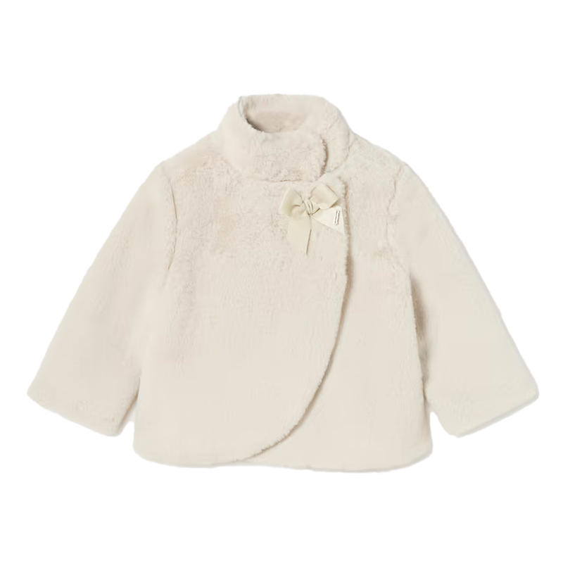 Mayoral Baby Girl's Chickpea Fur Coat