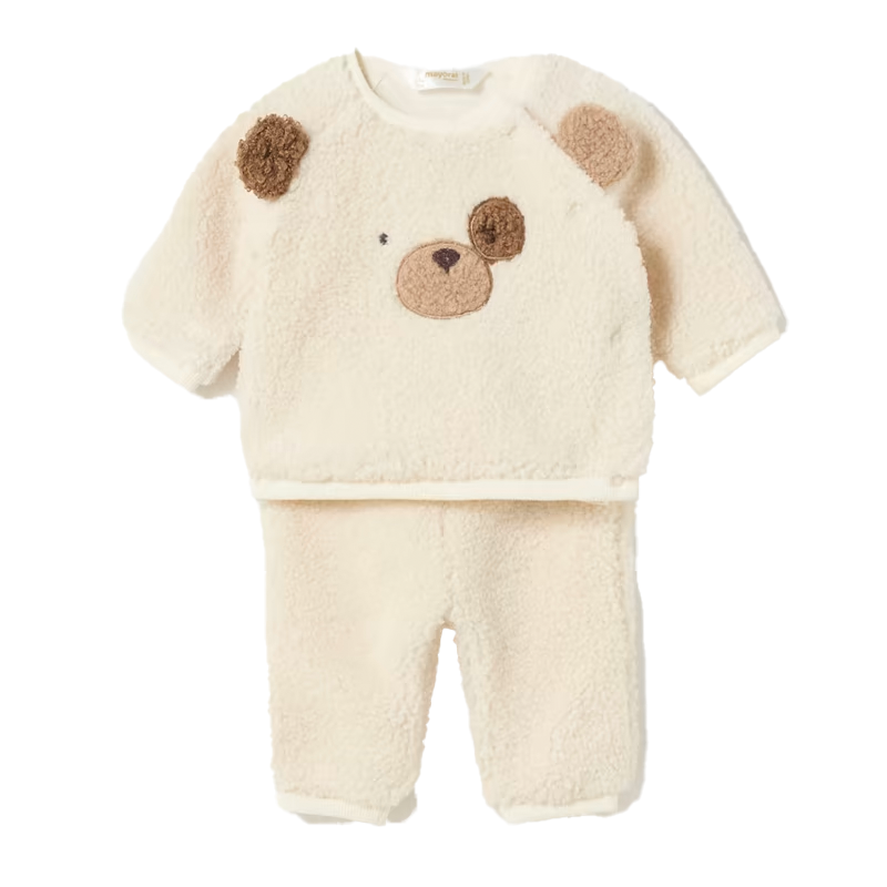 Mayoral Unisex Baby 2-Piece Wool Teddy Set