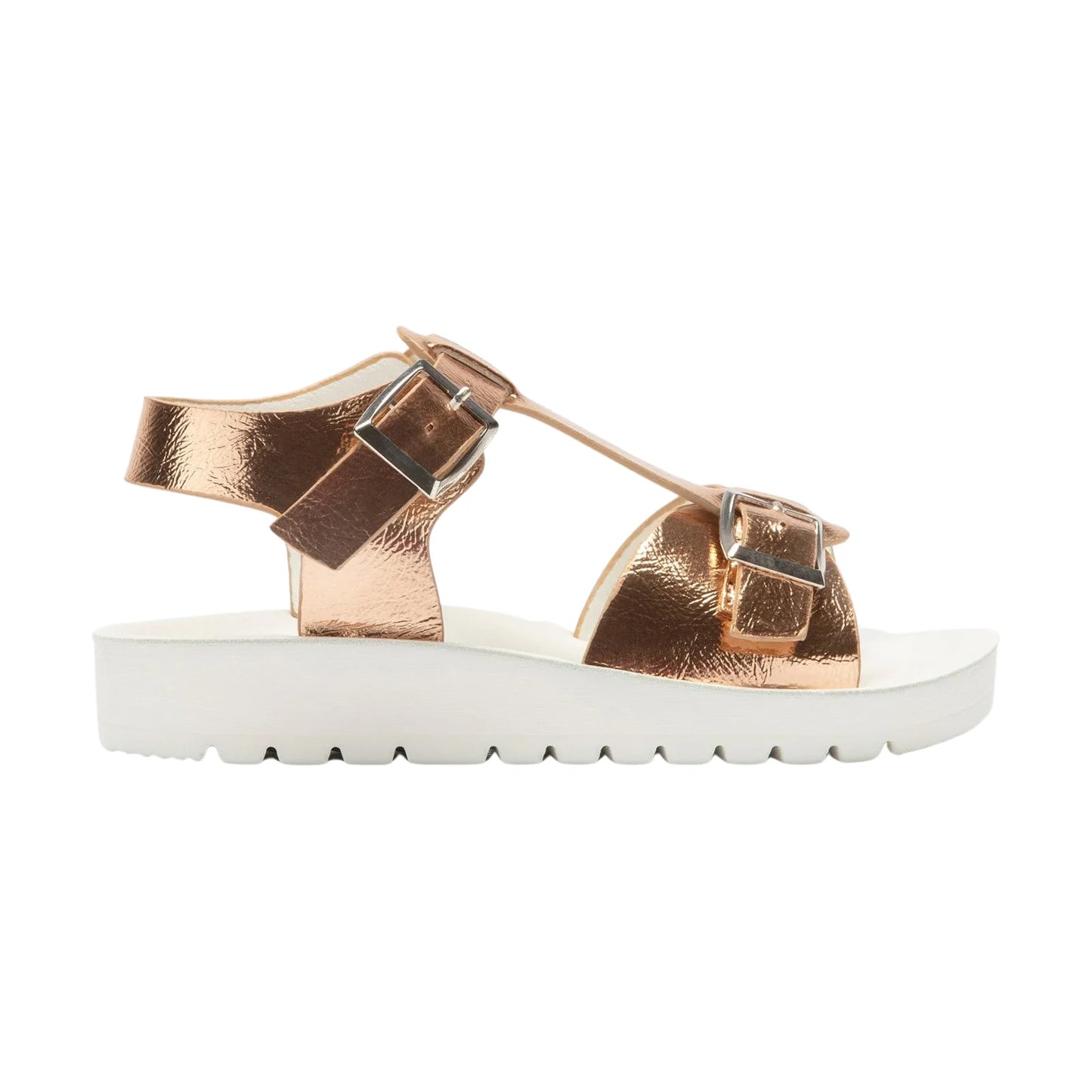 Lelli Kelly Girl's Gold Agata Metallic Buckle Sandals