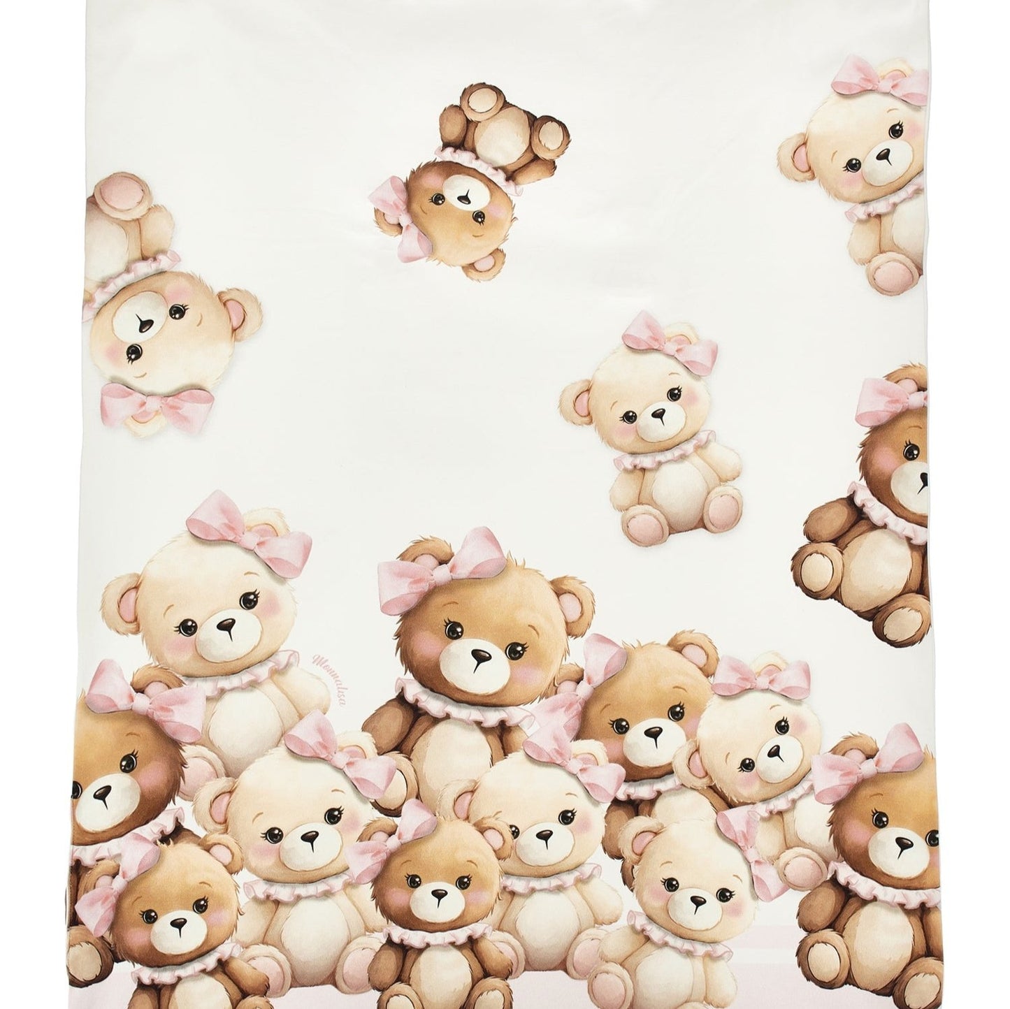 Monnalisa Girl's Panna Teddy Blanket