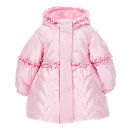 Monnalisa Baby Girl's Rosa Quilted Hooded Coat