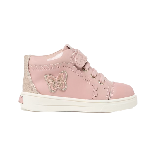 Mayoral Girl's Rose Leather Lace Trainers