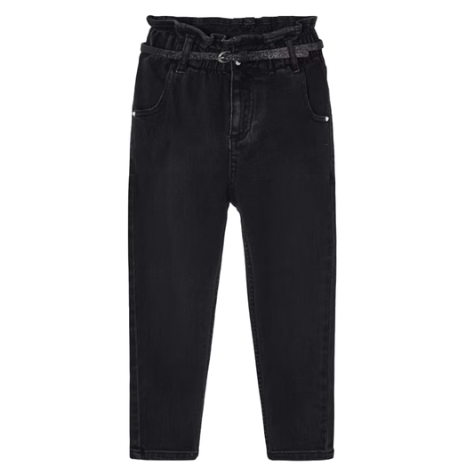 Mayoral Girl's Black Slouchy Jeans