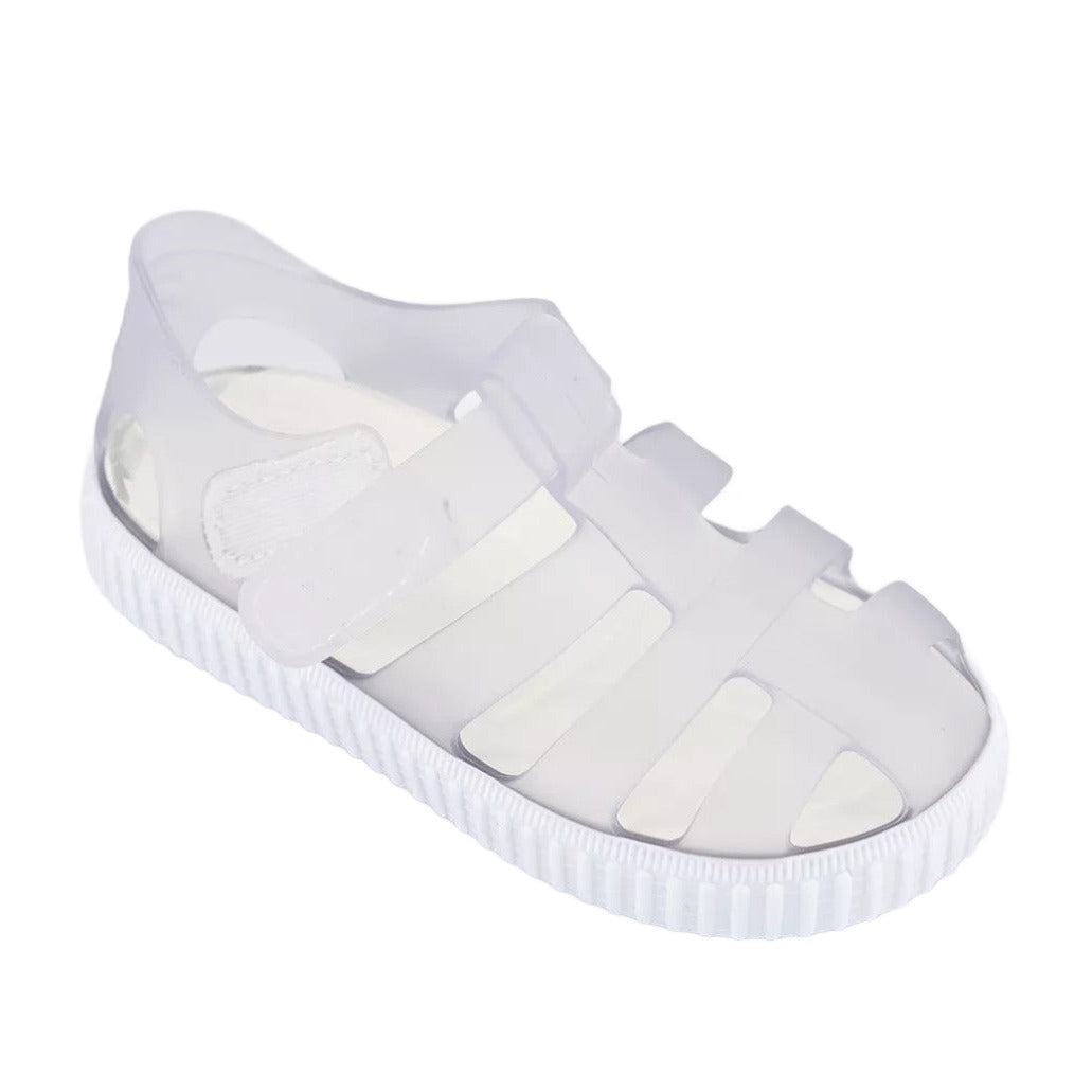 Igor Unisex Kid's White Clear Nico Sandals