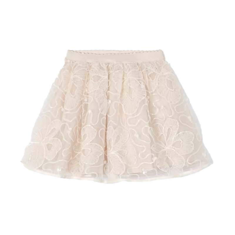 Mayoral Girl's Cream Tulle Skirt