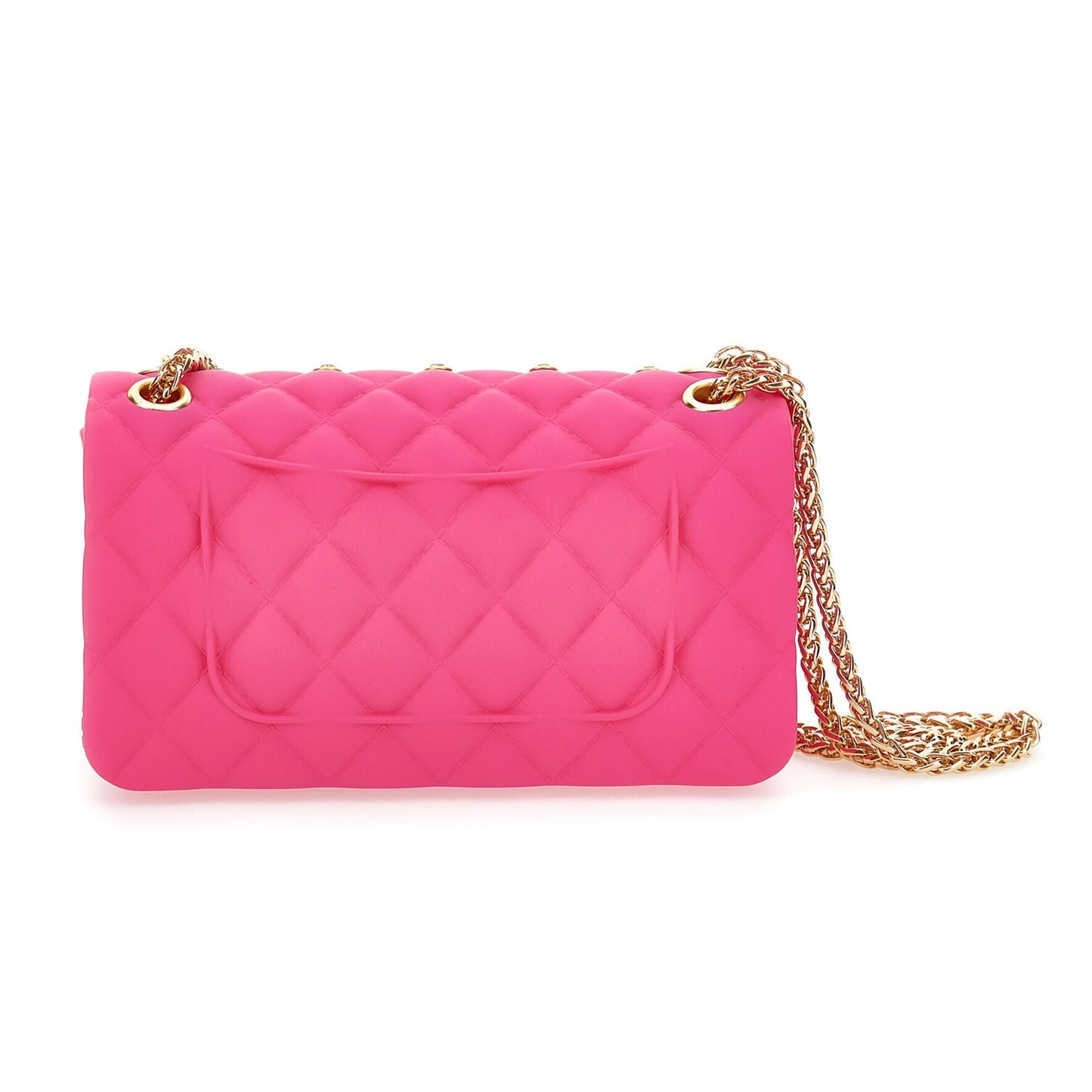 Monnalisa Girl's Fuchsia Coated PVC Handbag