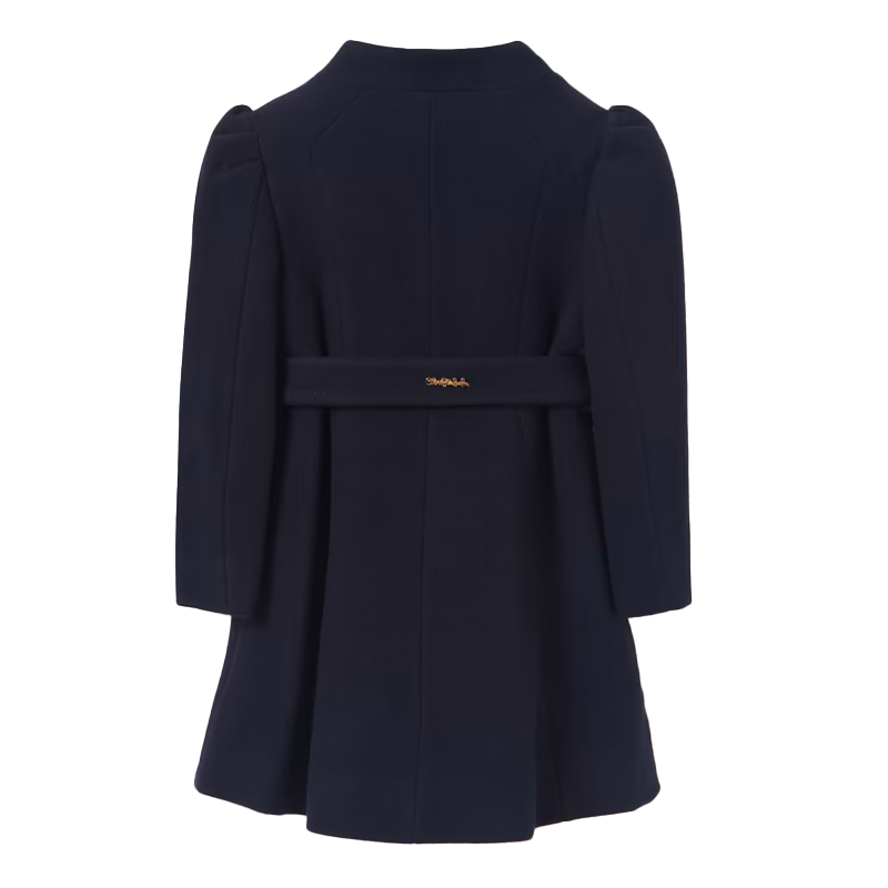 Abel&Lula Girl's Navy Wool Coat