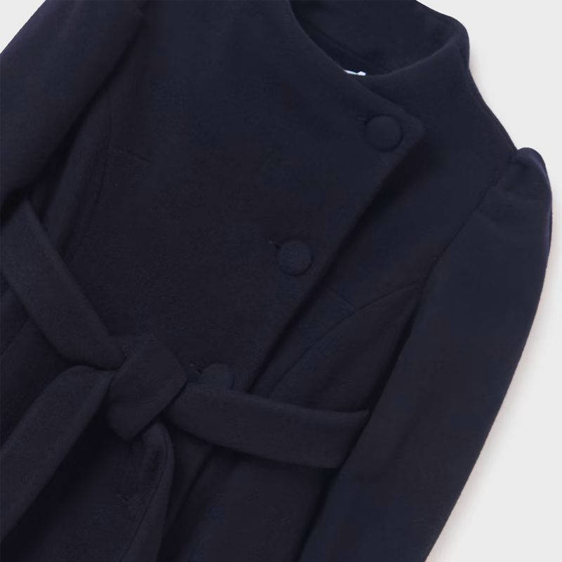 Abel&Lula Girl's Navy Wool Coat