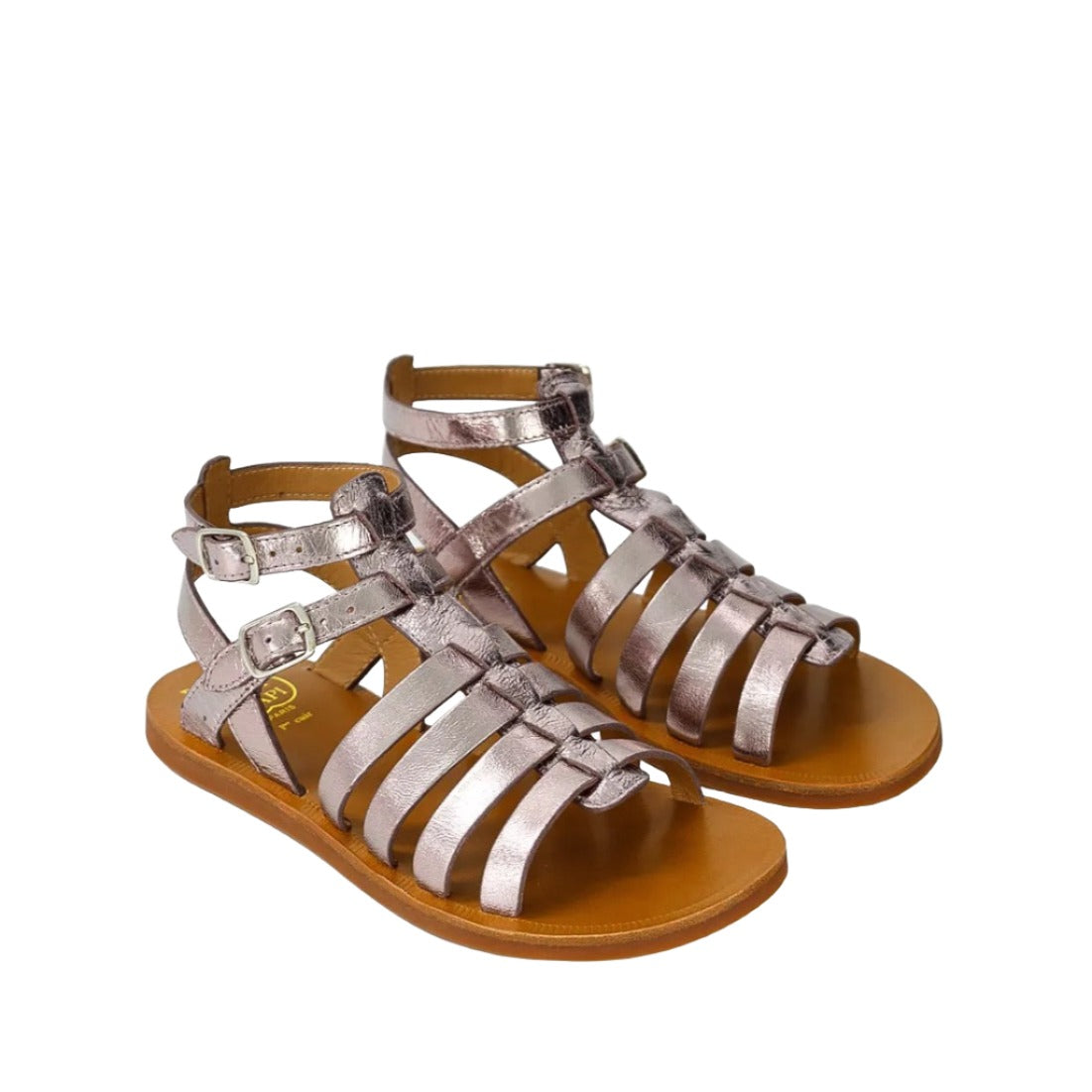 Pom D Api Girl's Powder Plagette Gladiator Sandals