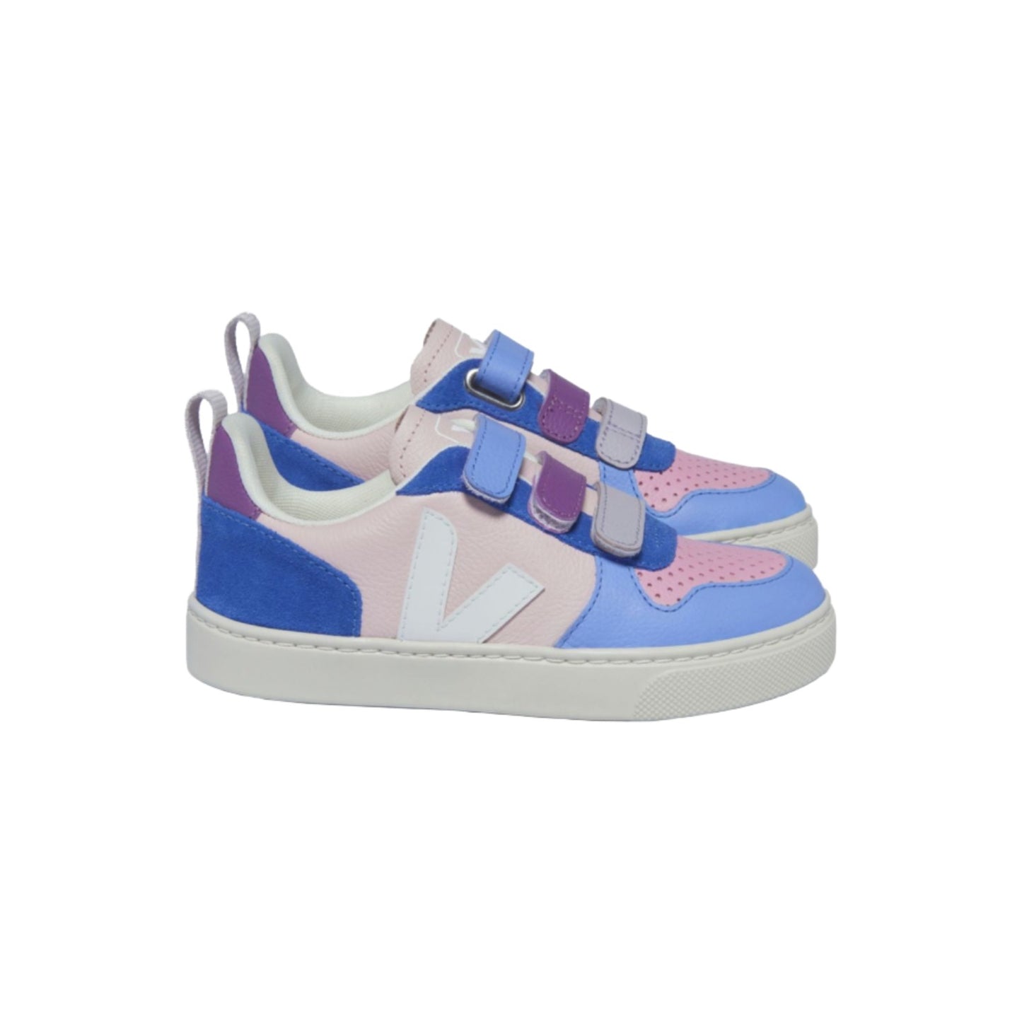 Veja Girl's V-20 Leather Petal White Trainers