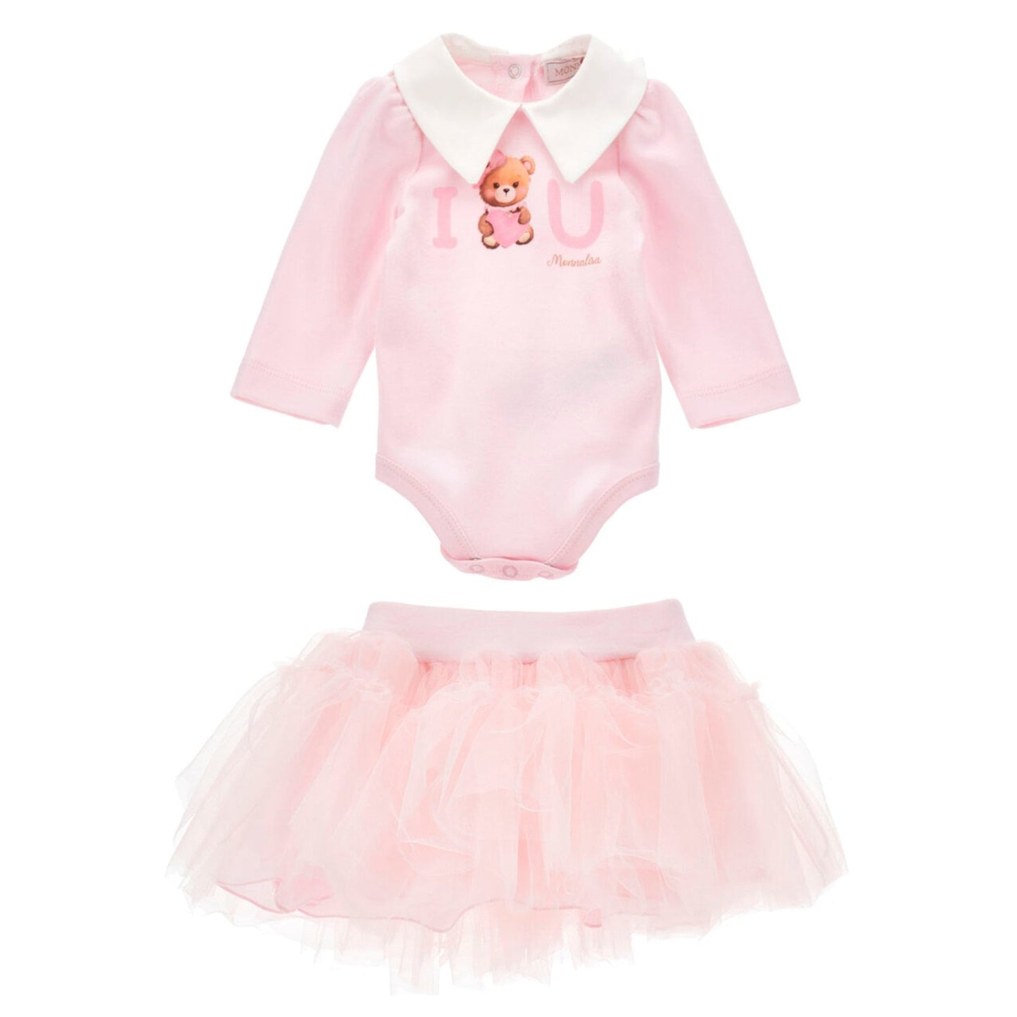 Monnalisa Baby Girl's Pink Tutu Set