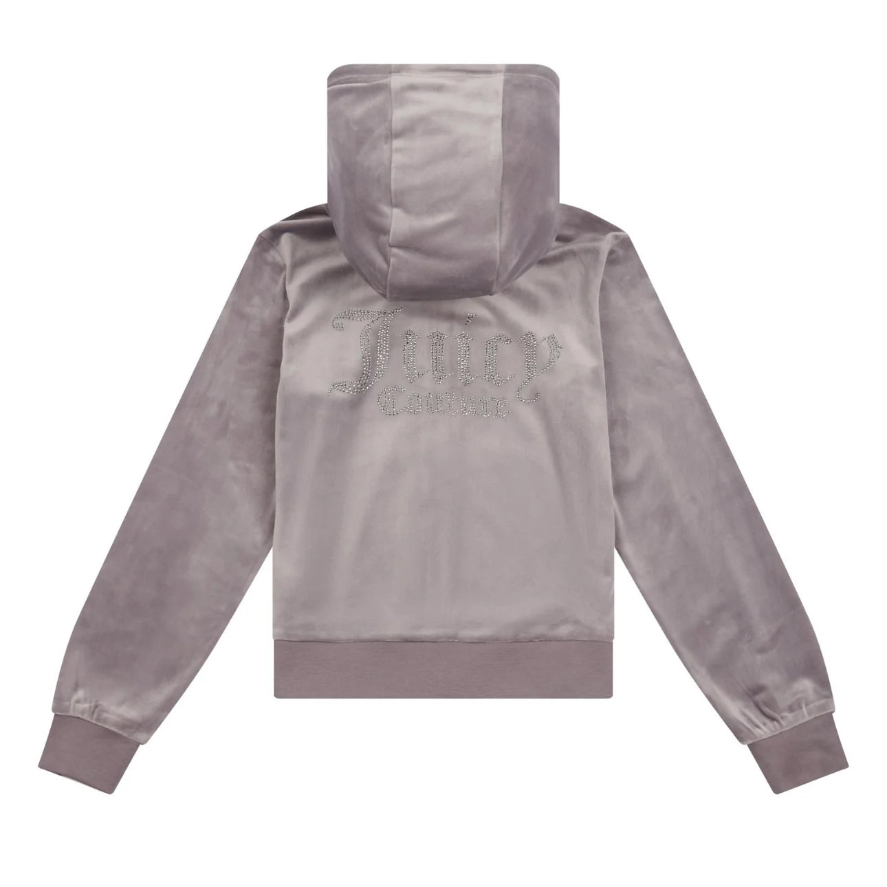 Juicy Couture Girl's Rabbit Velour Diamanté Zip-Up Hoodie