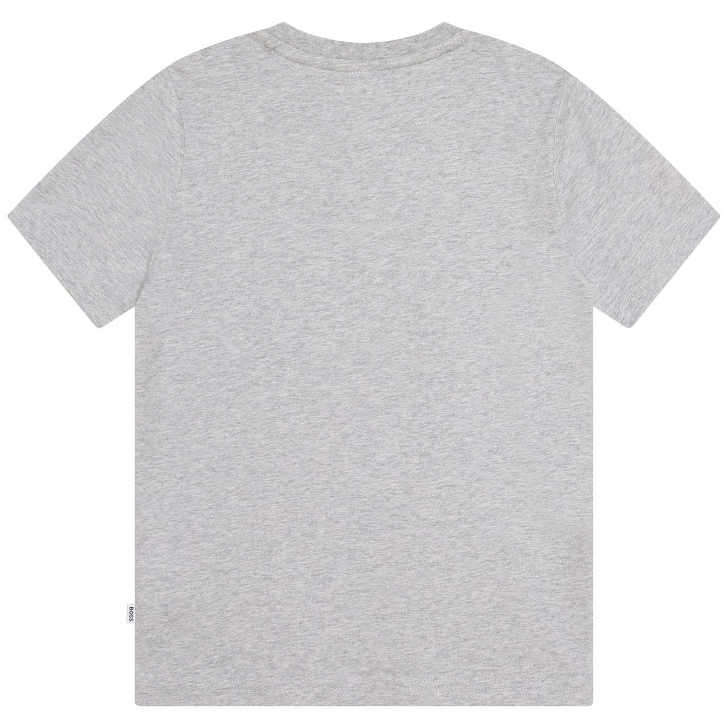 Hugo Boss Boy's Chine Grey Stone Logo T-Shirt