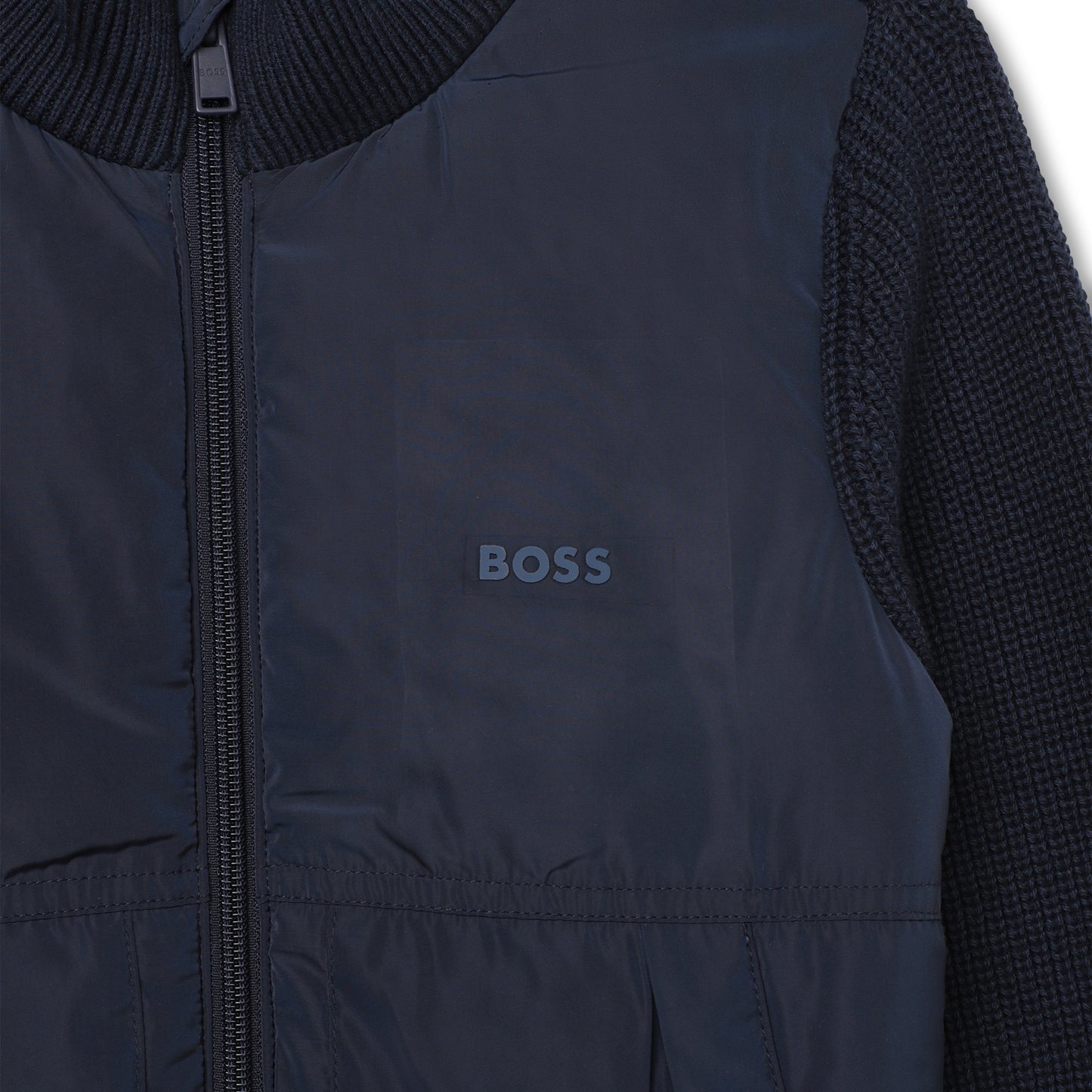 Hugo Boss Boy's Navy Knitted Cardigan