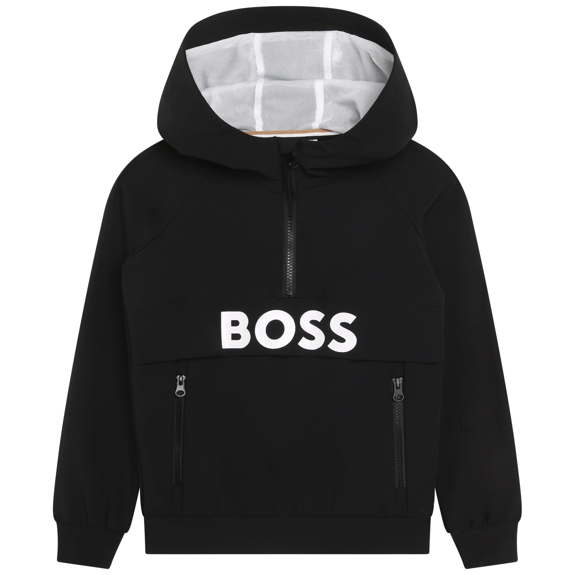 Hugo Boss Boy s Black Hooded Sweatshirt