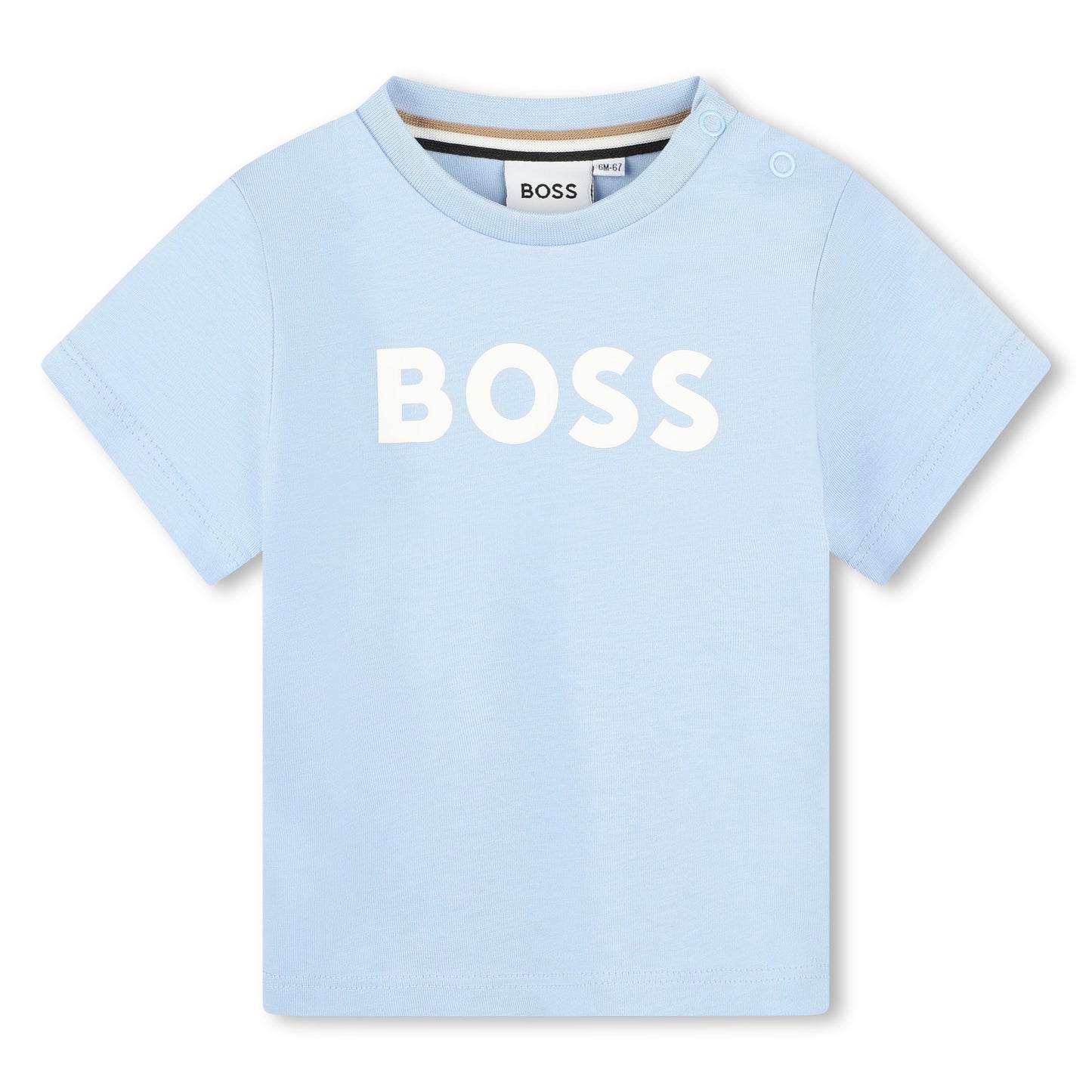 Hugo Boss Baby Boy's Pale Blue Short-Sleeve Logo T-Shirt