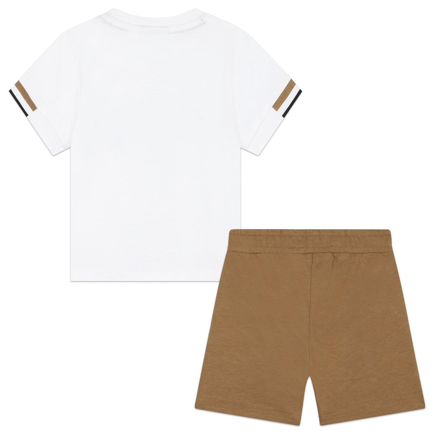 Hugo Boss Baby Boy's White & Stone Short Set