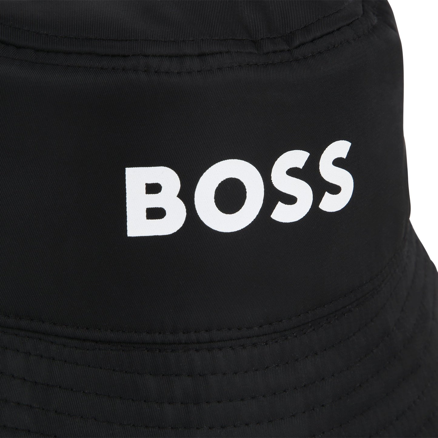 Hugo Boss Boy's Black Reversible Logo Bucket Hat