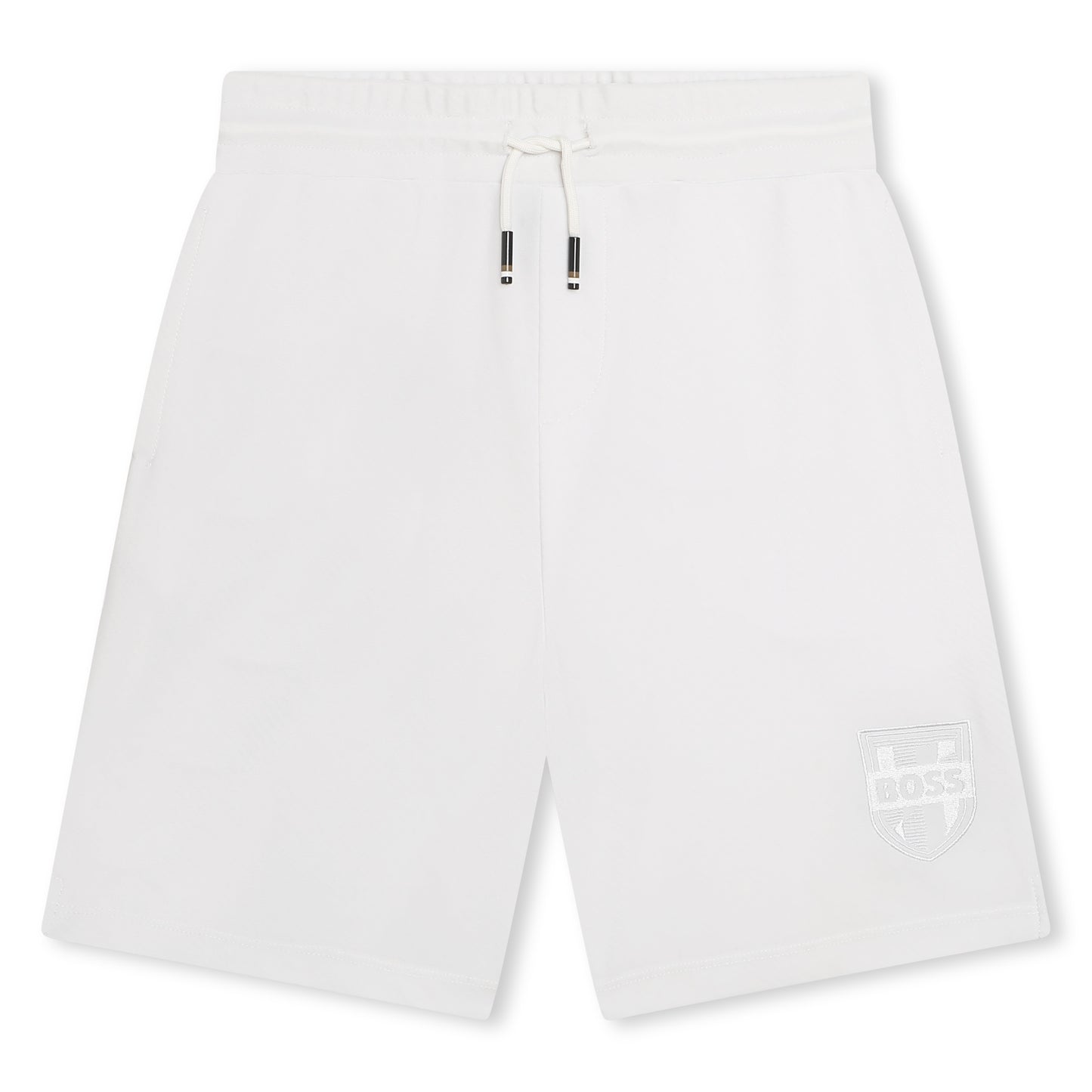 Hugo Boss Boy's White Elasticated Logo Shorts