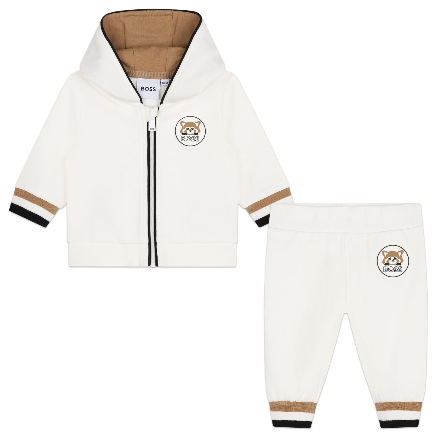 Hugo Boss Baby Boy's White Fleece Jogging Set