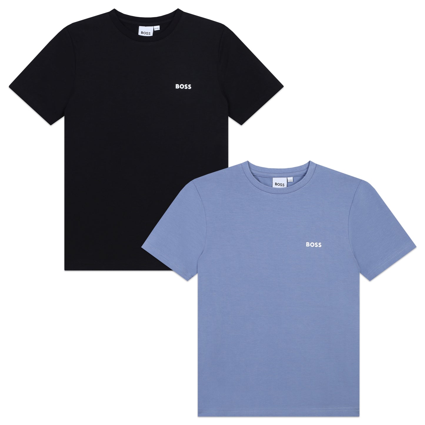 Hugo Boss Boy's Black-Blue Pack of 2 T-Shirts