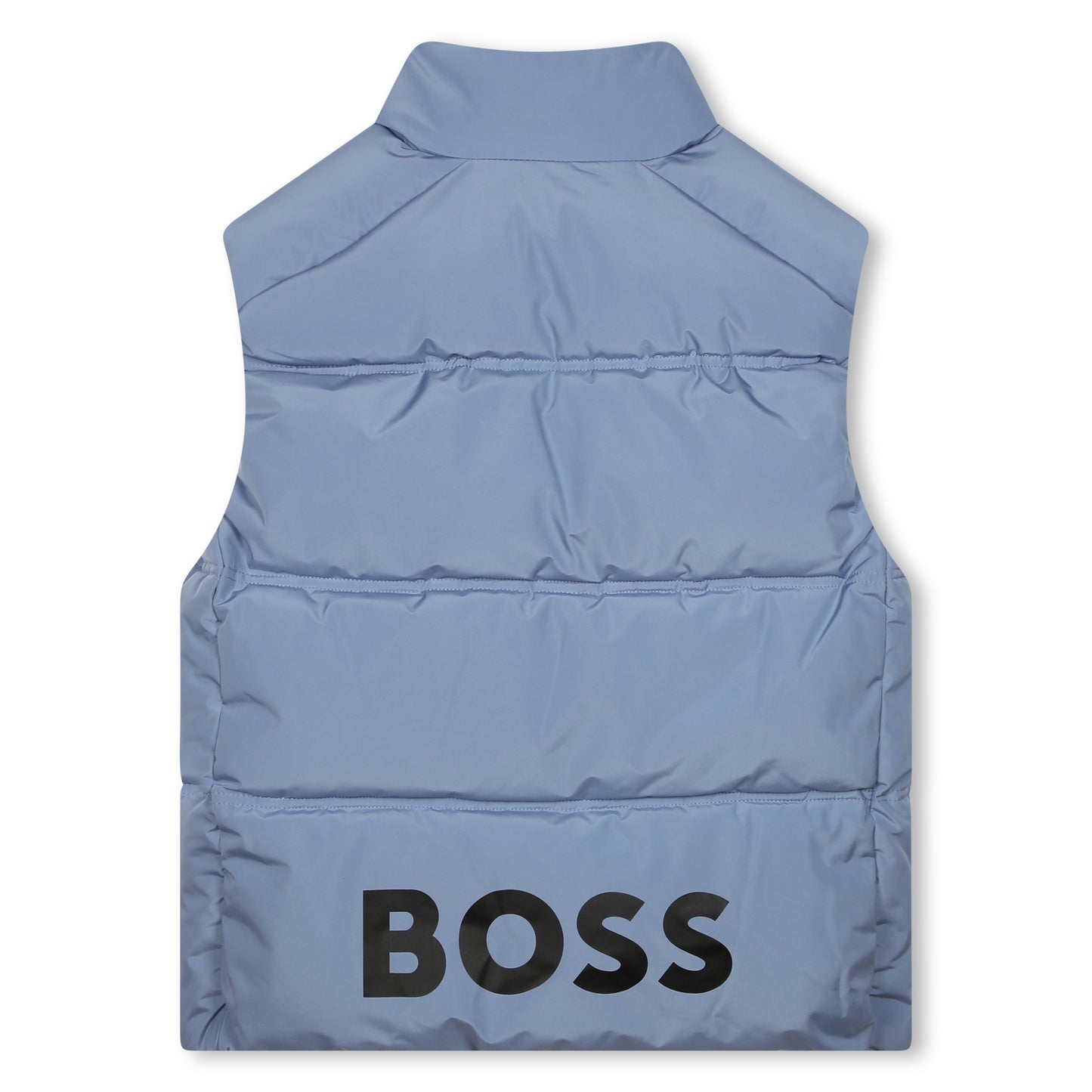 Hugo Boss Boy's Medium Grey Sleeveless Puffer Jacket