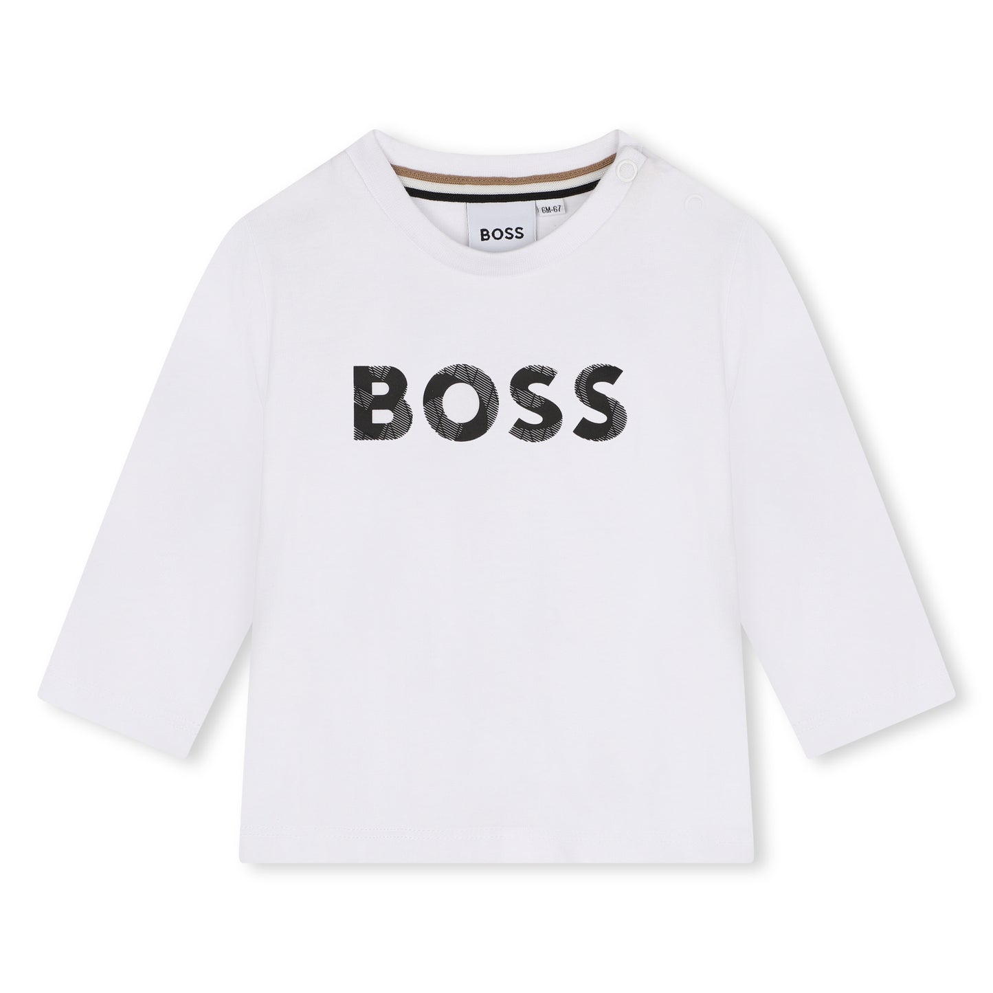 Hugo Boss Baby Boy's White Cotton Logo T-Shirt