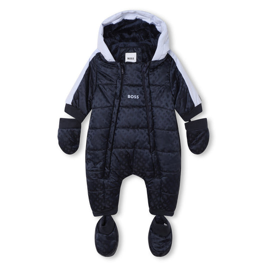 Hugo Boss Baby Boy's Navy Hooded Snowsuit