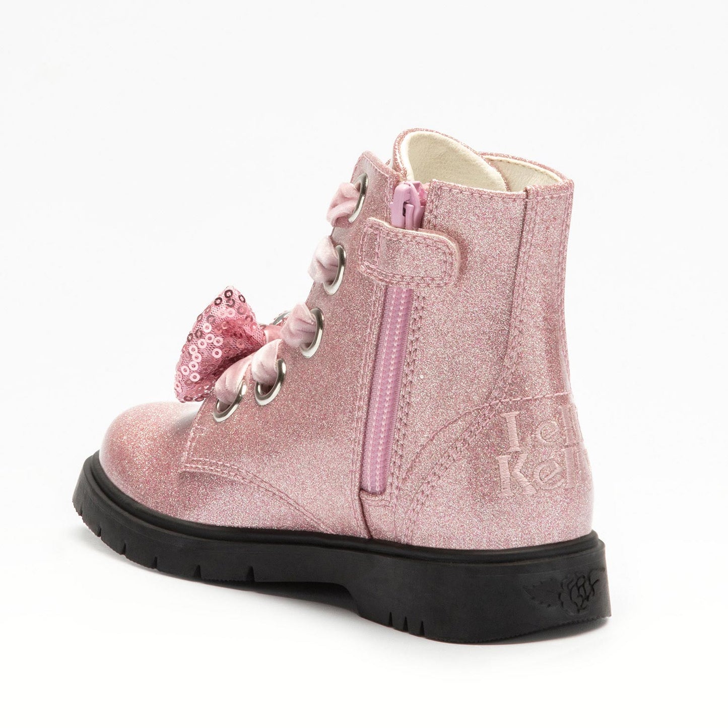 Lelli Kelly Girl's Pink Sparkle Patent Leather Stella Boots