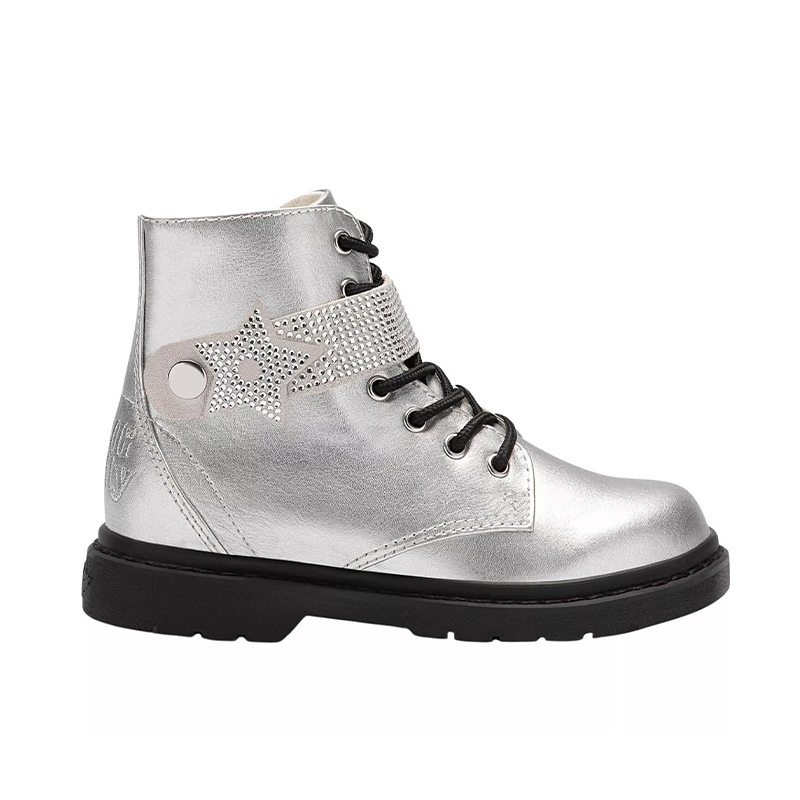 Lelli Kelly Girl's Silver Metallic Stella Boots