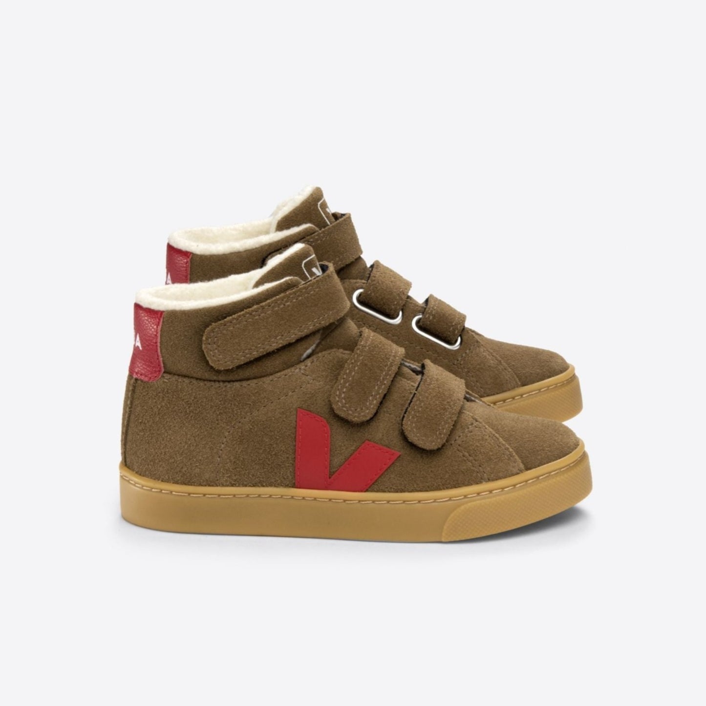 Veja Kid's Esplar Mid Suede Brown Pekin Trainers