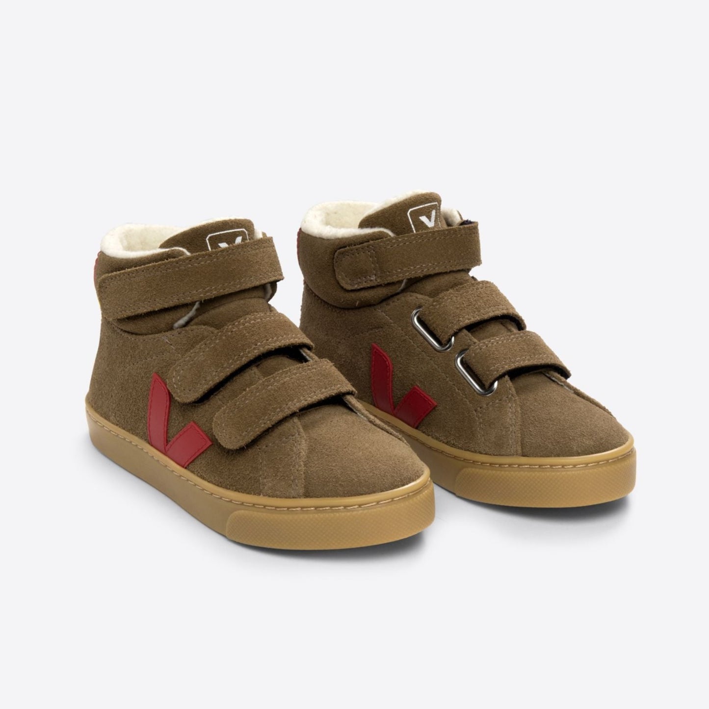 Veja Kid's Esplar Mid Suede Brown Pekin Trainers