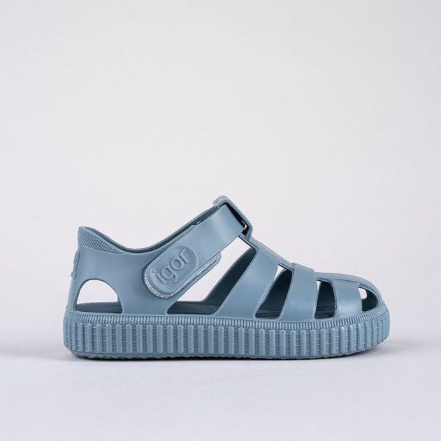 Igor Boy's Ocean Blue Nico Jelly Sandals