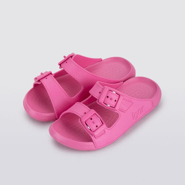 Igor Girl's Fuscshia Kai Jelly Sandals