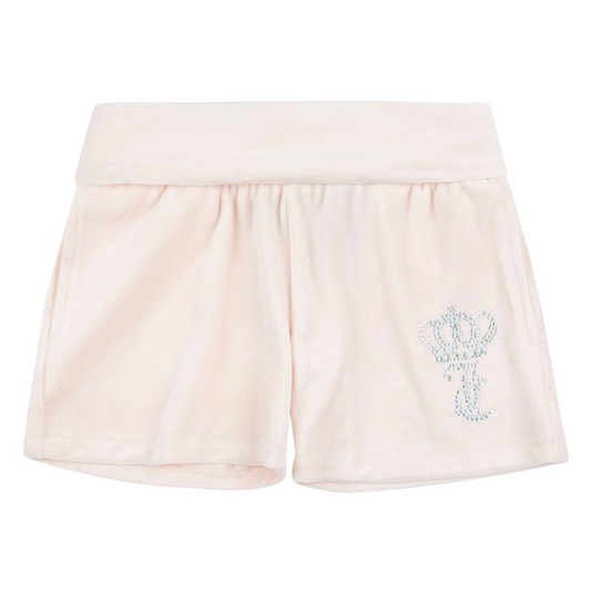 Juicy Couture Girl's Shell Deep Waistband Low Rise Shorts