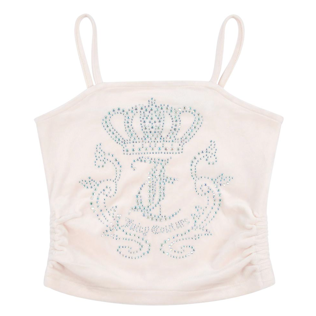 Juicy Couture Girl's Shell Diamante Crown Strappy Top