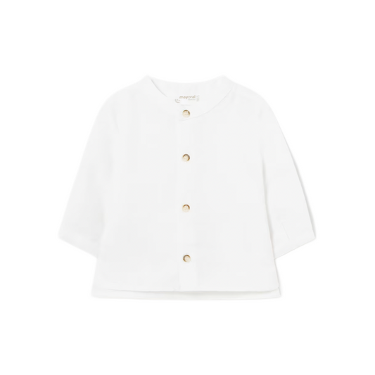 Mayoral Baby Boy's White European Linen Shirt