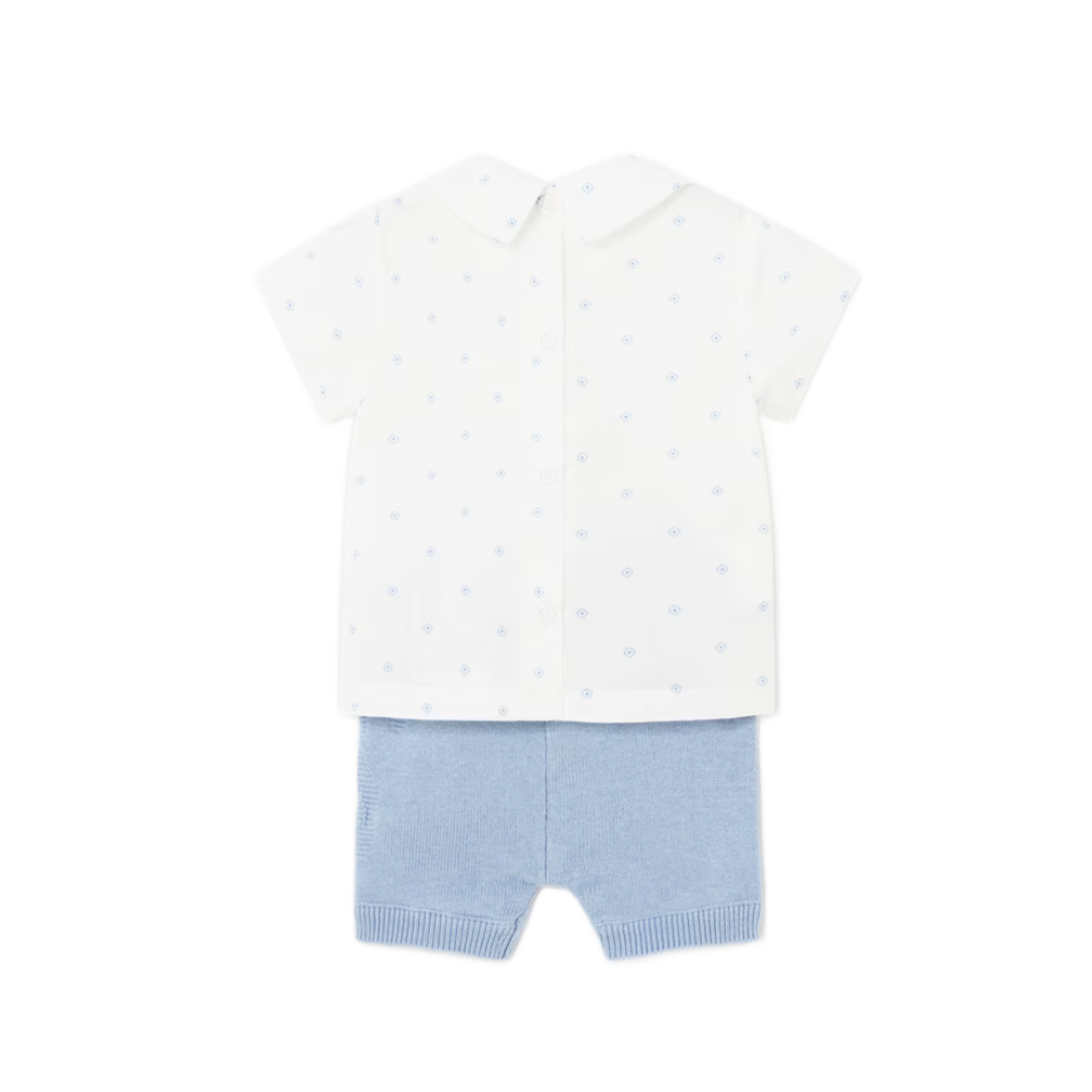 Mayoral Baby Boy's Niagara Blue 2 Piece Tricot Set