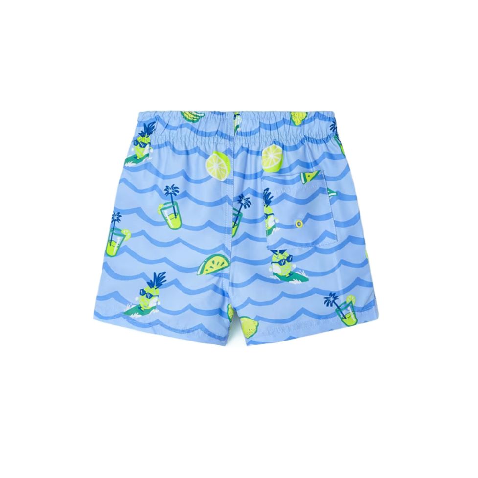 Mayoral Boy's Bubble Blue Print Swimshorts