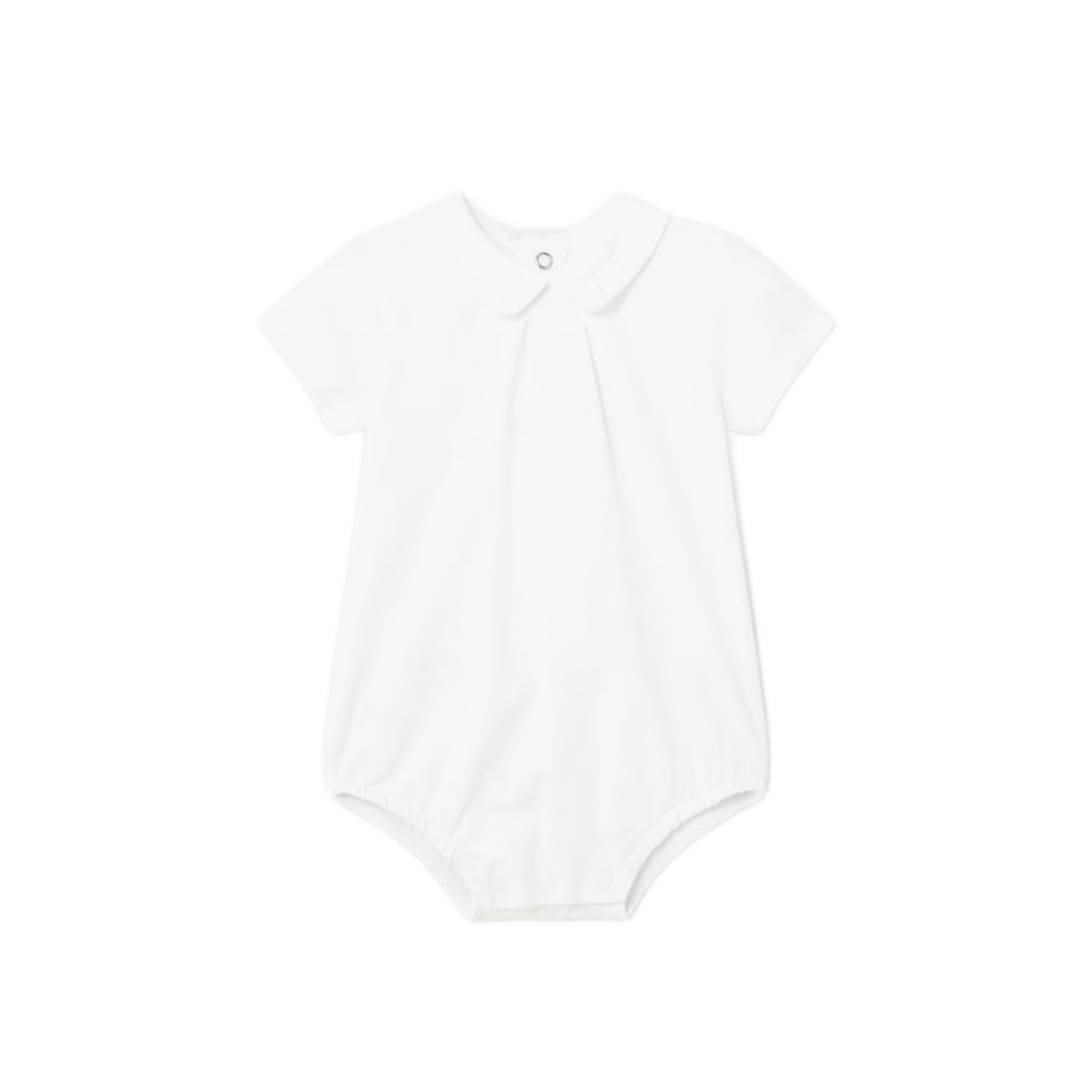 Mayoral Unisex Baby White Collared Romper