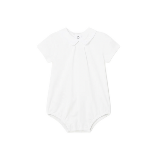 Mayoral Unisex Baby White Collared Romper